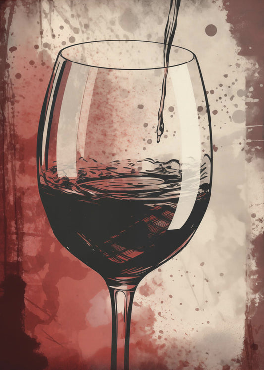 Rotwein Nr. 5 | Leinwand