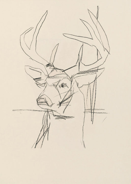 Étude Cerf (Hirsch) Nr.1 | Poster