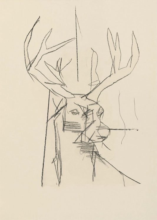 Etude Cerf (Hirsch) Nr.2 | Poster