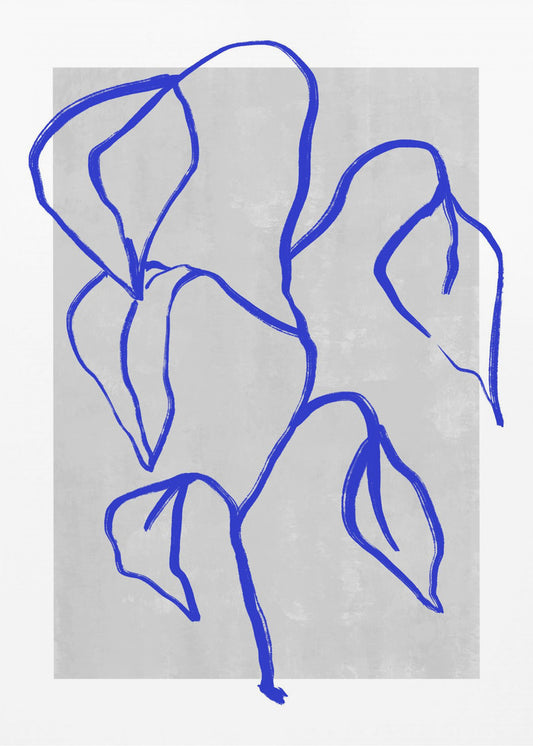 Blaue Linien Harmonie | Leinwand