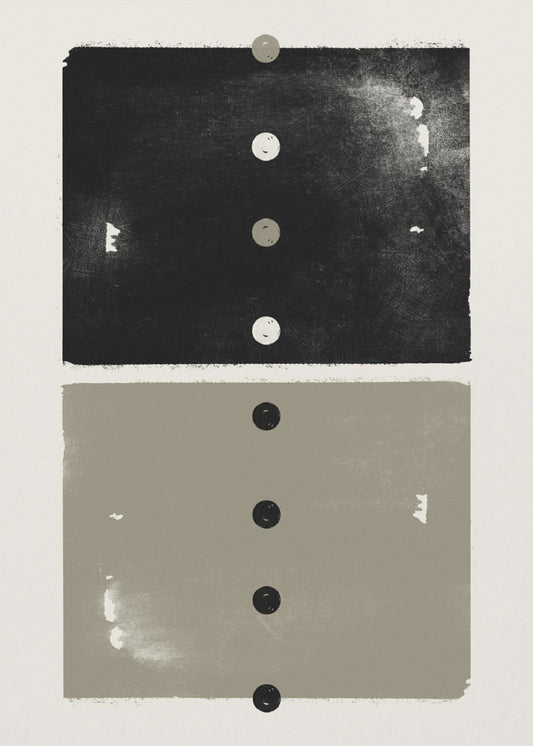 Abendliches Rendezvous Abstraktion | Poster