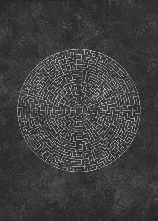Das Labyrinth der Kreisreise | Leinwand