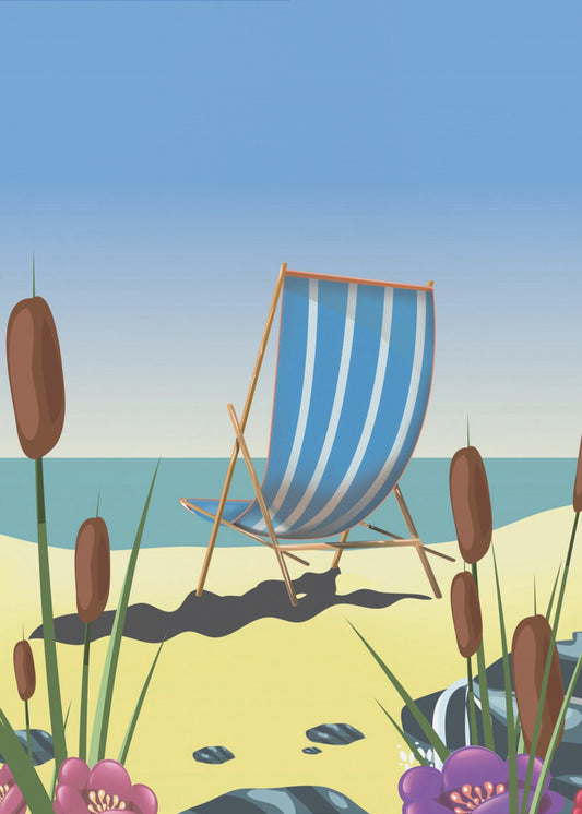 Liegestuhl Seaside | Leinwand