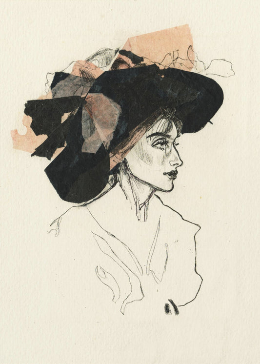 Woman In A Large Hat | Canvas
