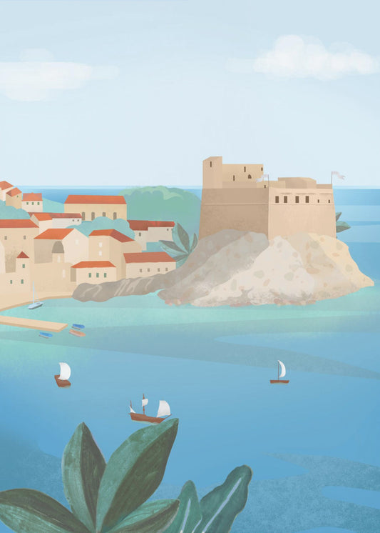 Festung von Dubrovnik | Leinwand