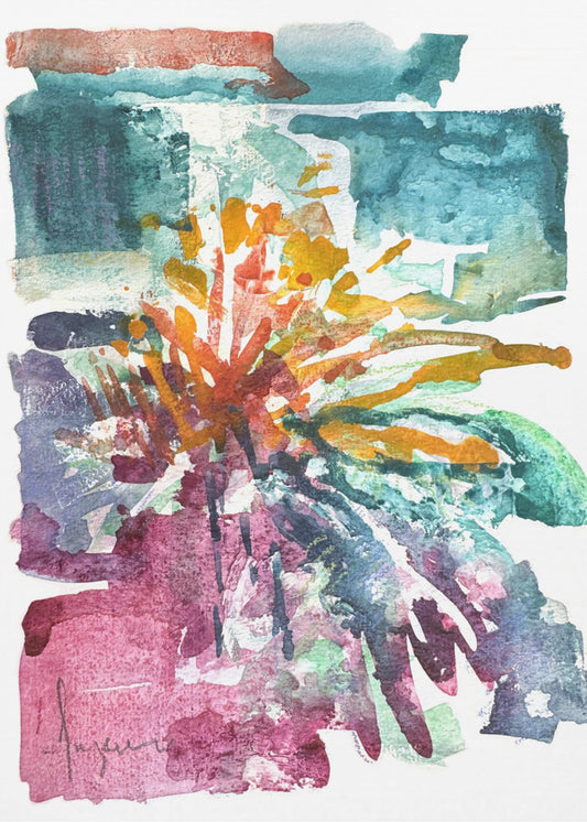 Orchideen-Passion-Aquarell | Leinwand