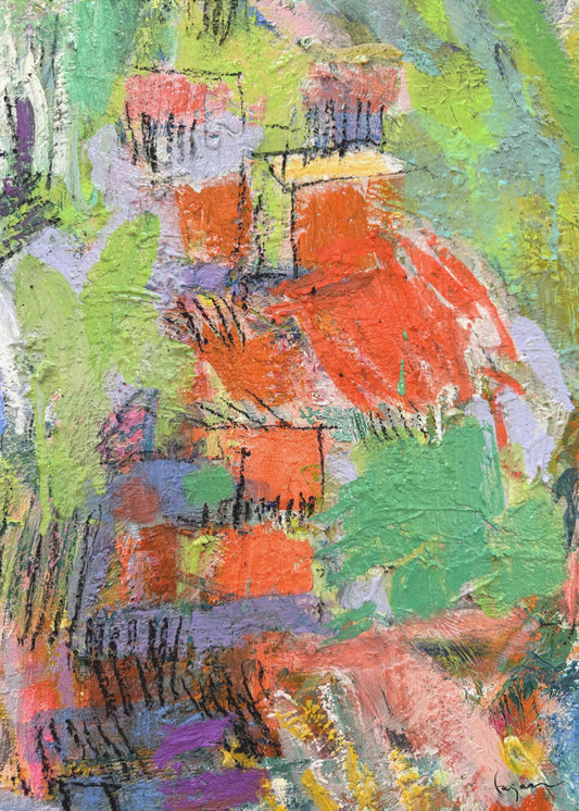 Verzauberte Farblandschaft | Leinwand