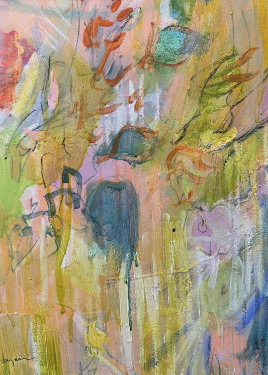 Magischer Garten der Farben | Leinwand