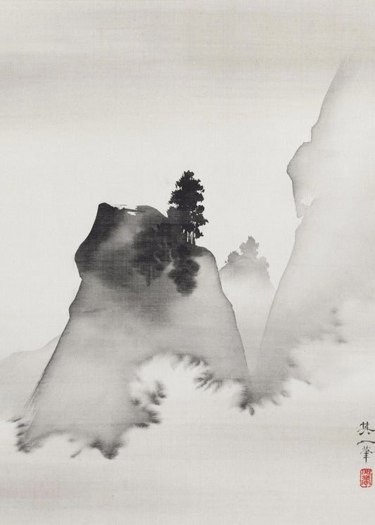 Berge (rechts vom Triptychon „Drei Abendszenen“) (19. Jahrhundert) | Poster