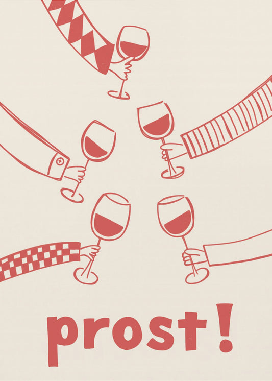 Prost! Weinparty mit Freunden | Leinwand