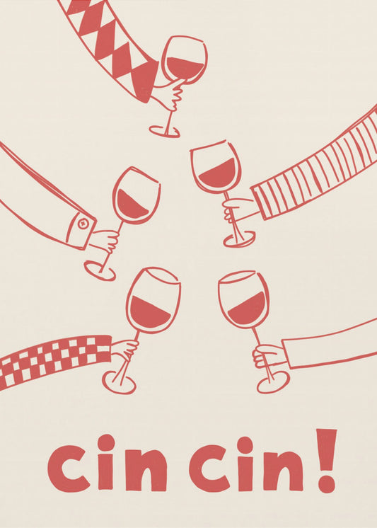 Cin cin! Weinparty mit Freunden | Leinwand