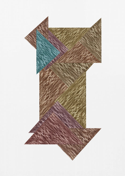 Mokka Textural Abstract 3 | Leinwand