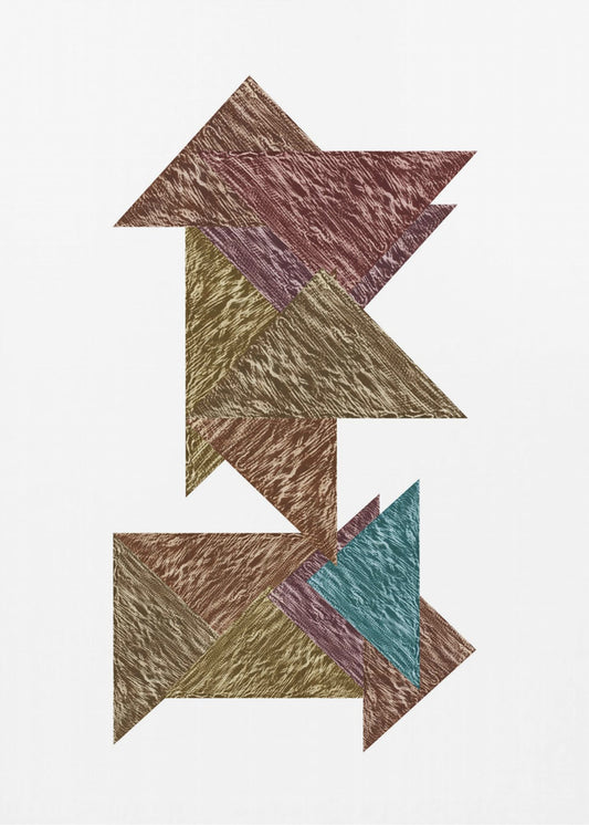 Mokka Textural Abstract 1 | Leinwand