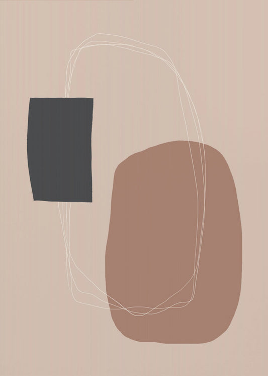 Minimalistische geometrische Formen | Leinwand