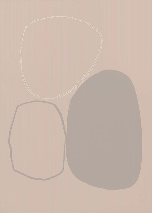 Weiche geometrische Drift | Leinwand