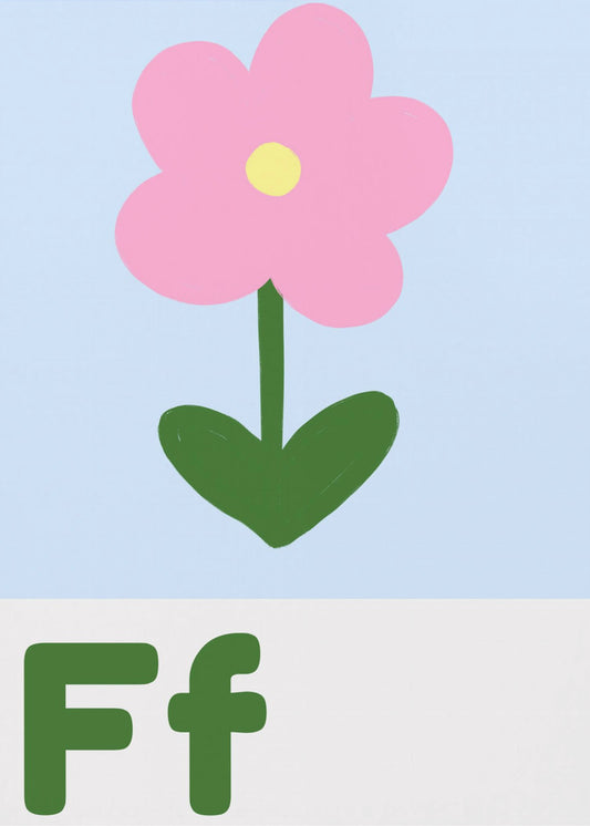 Blumenalphabet | Leinwand