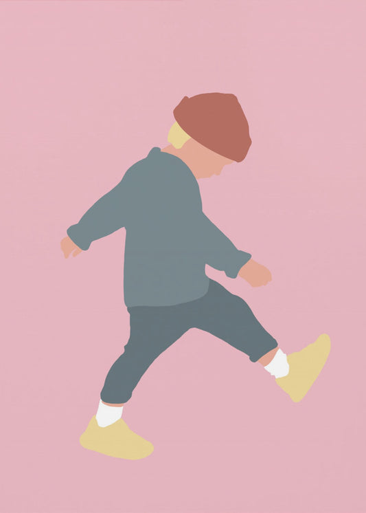 Tamo – Silhouette eines gehenden Jungen | Poster