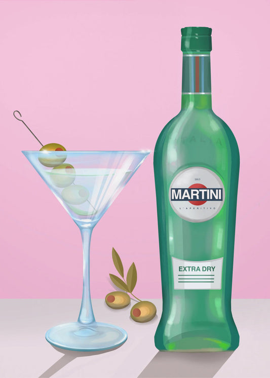 Martini-Cocktail | Leinwand