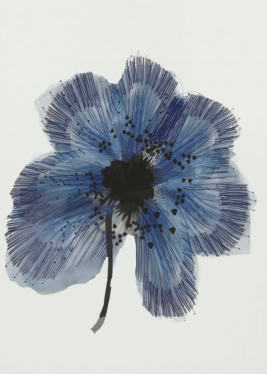 Blaue Blume 2 | Leinwand