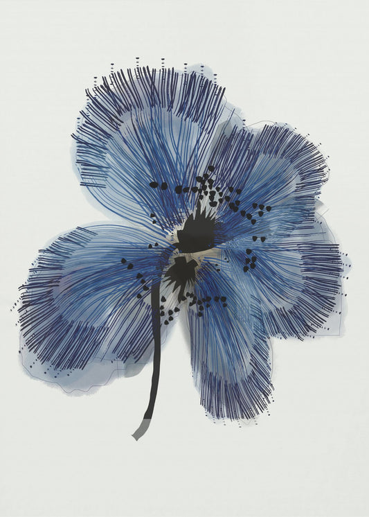 Blaue Blume 1 | Leinwand