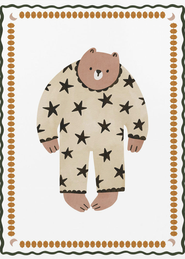Sternenpyjamabär | Leinwand