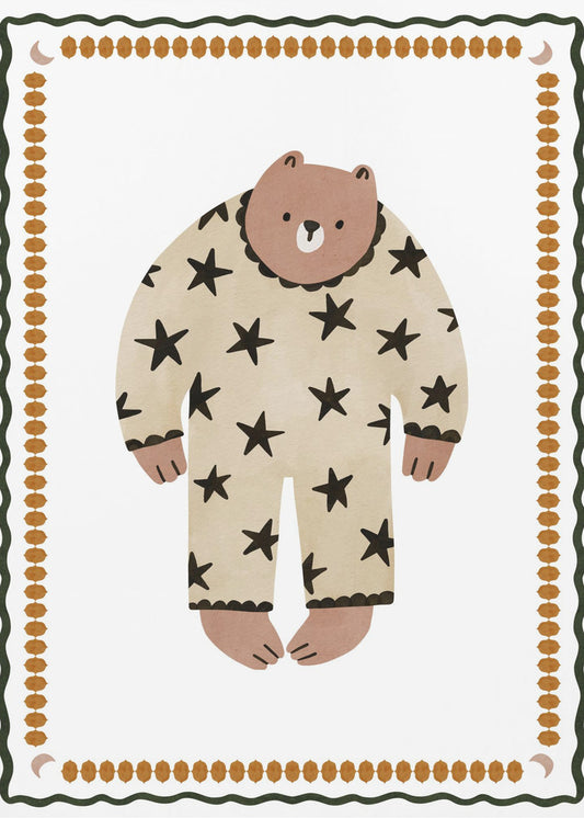 Sternenpyjamabär | Leinwand