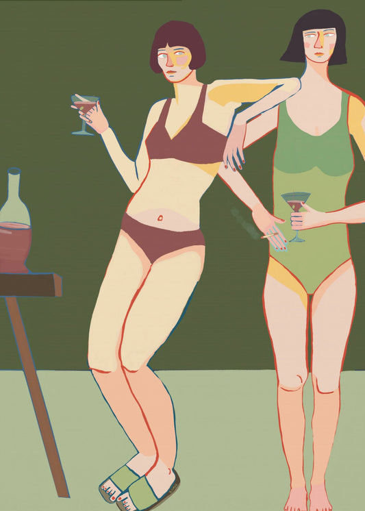 Loungin' Ladies | Leinwand
