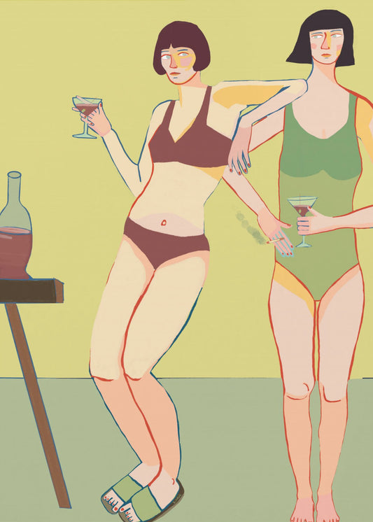 Loungin' Ladies | Leinwand