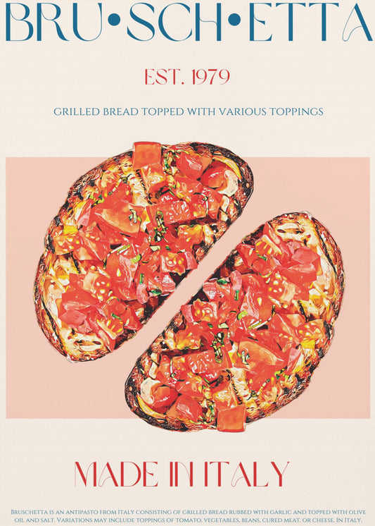 Geschmackvolle Bruschetta | Leinwand