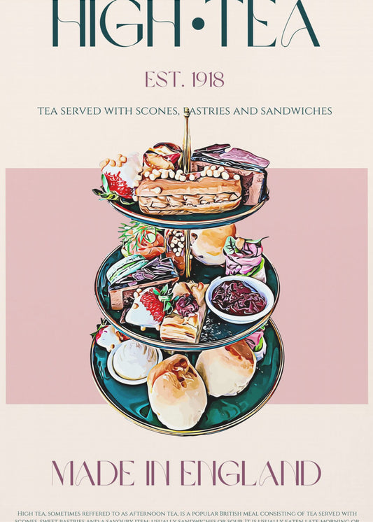 Eleganter High Tea | Leinwand