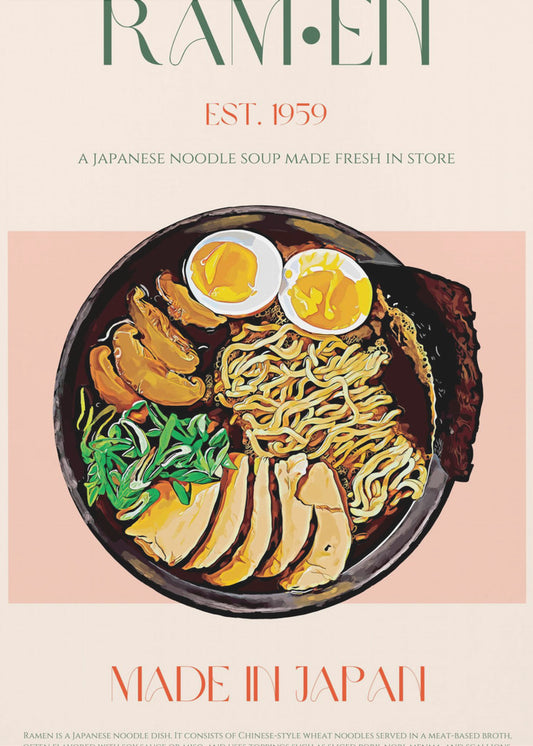 Savoring Japanese Ramen Bowl | Canvas