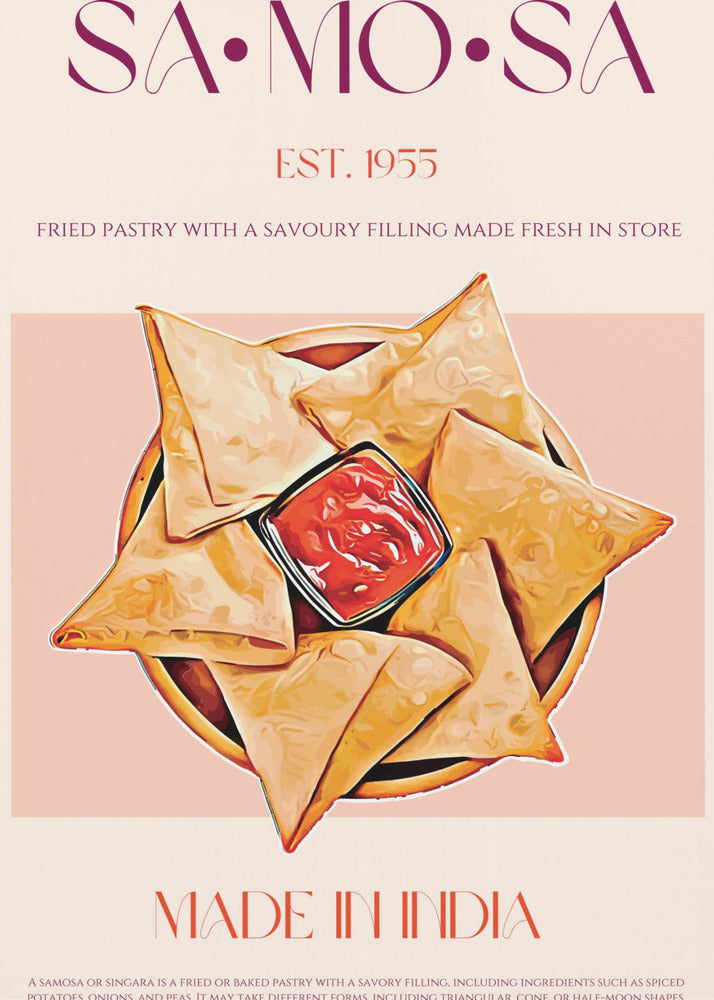 Indische frittierte Samosas | Leinwand