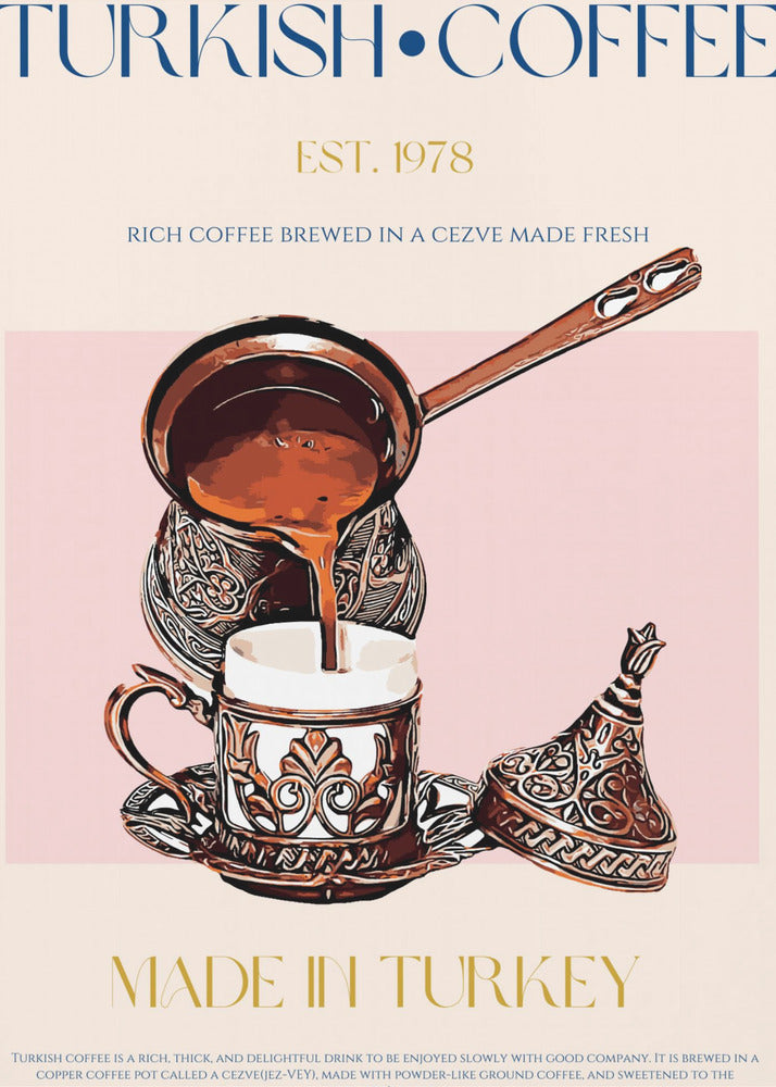 Türkischer Kaffeedruck | Poster