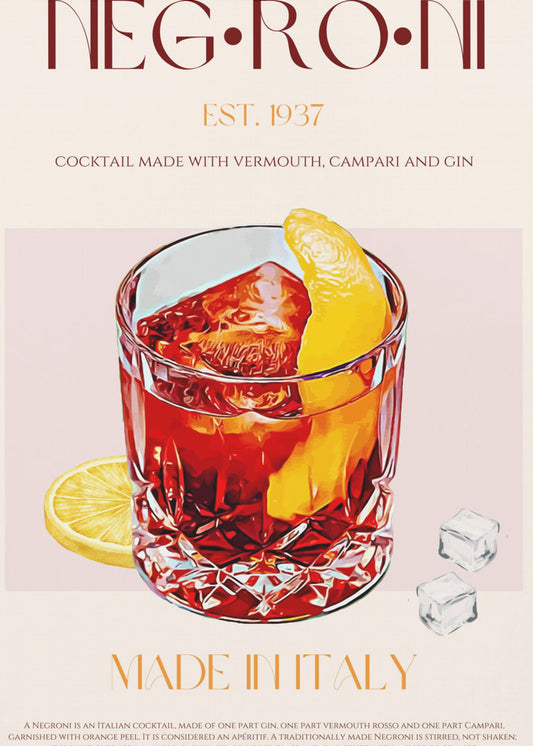 Negroni Delight | Leinwand