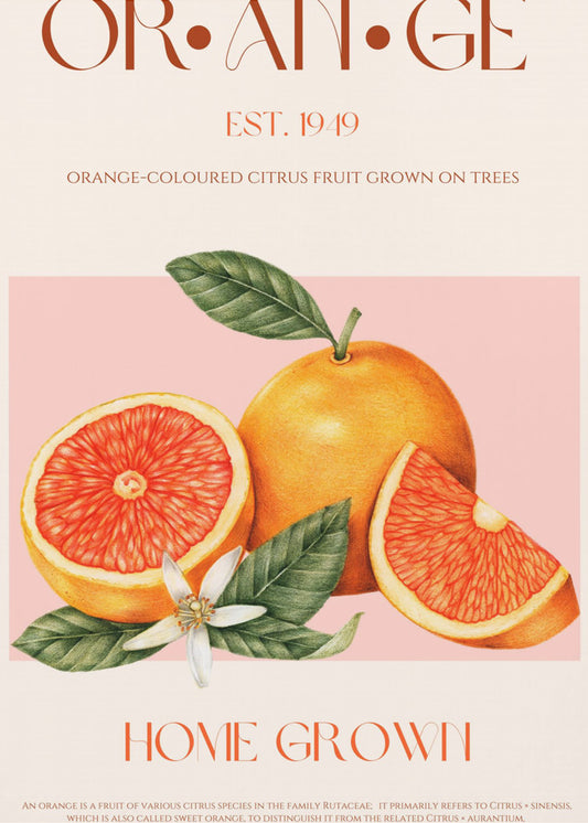 Vintage-themed With Vibrant Oranges | Canvas