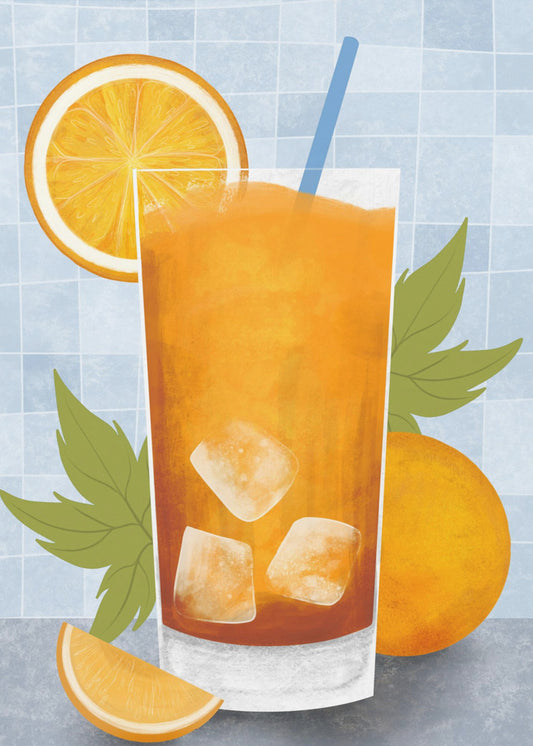 Orangengetränk | Poster