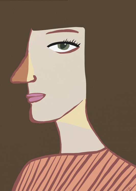 Frauenprofil | Leinwand