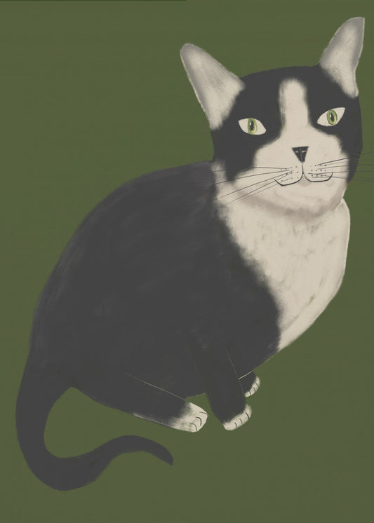 Herr Smoking Katze | Leinwand