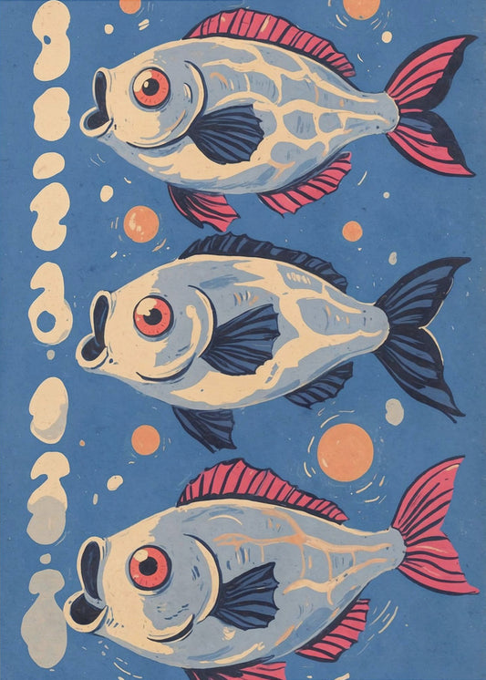 Kosmischer Koi-Tanz | Poster