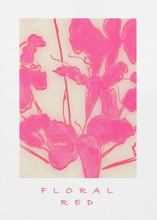 Blumenrot | Leinwand