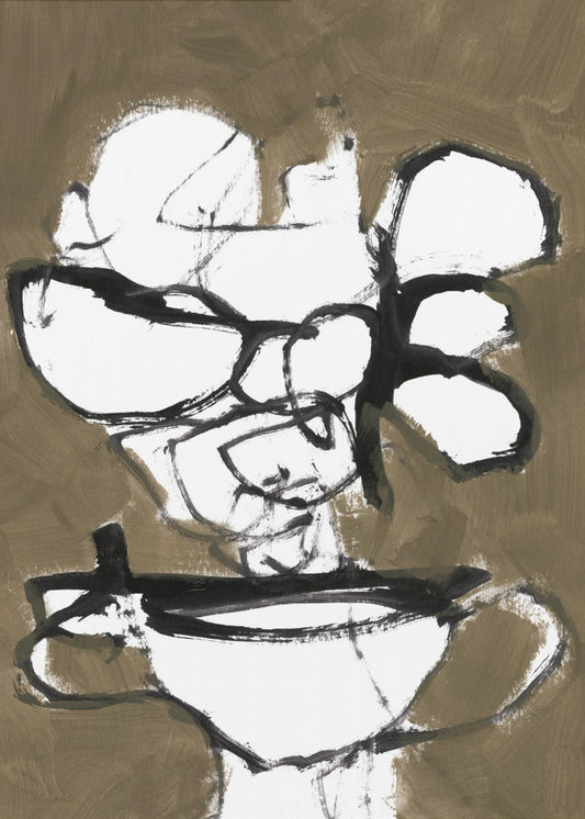 Die Linie des Überflusses: Obst-Blumen-Schale 5 | Poster