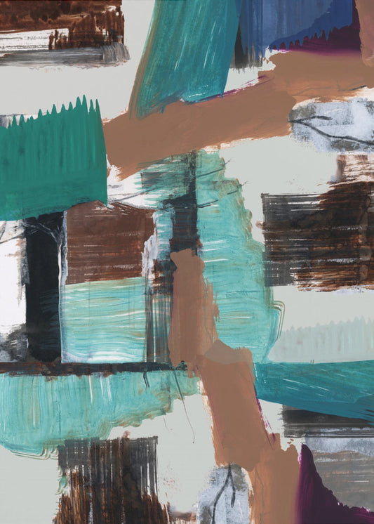 Blaues Abstrakt | Leinwand