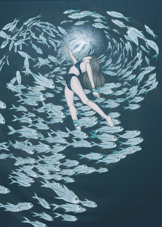 Sogar Fische lieben die Farbe des Meeres | Poster