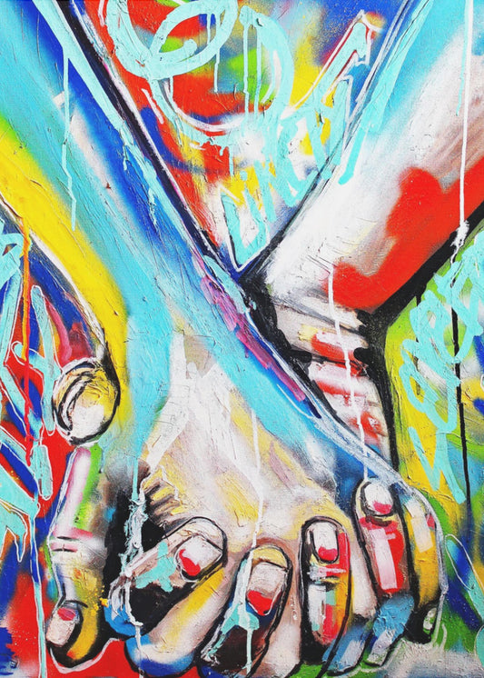 Lebendige Straßenkunst | Leinwand
