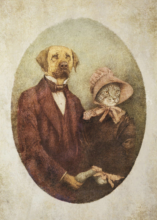 Victorian-style Portrait Couple | Canvas