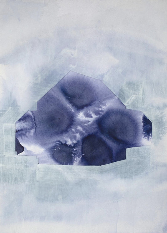 Rätselhafter Indigo-Hafen | Leinwand