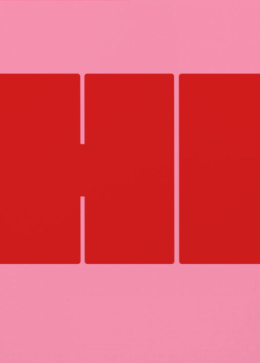 Kräftige rote Formen | Poster