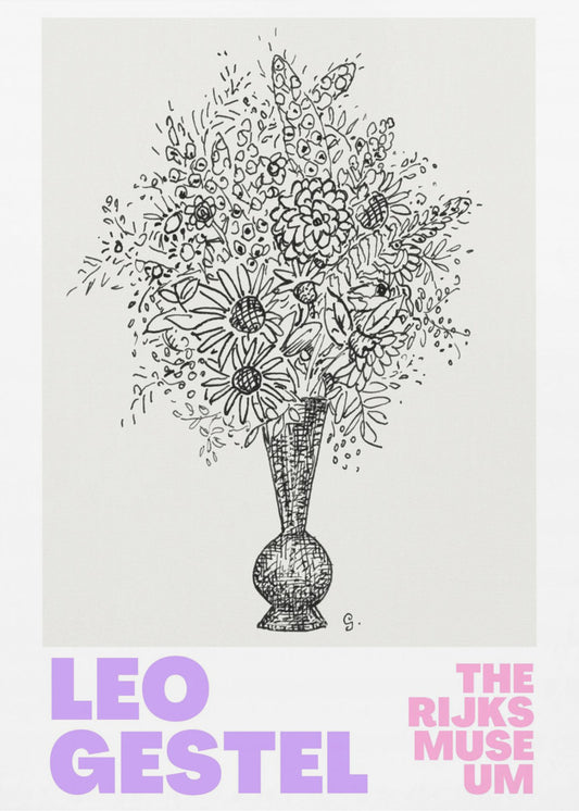Elegante Blumen in einer Vase | Leinwand