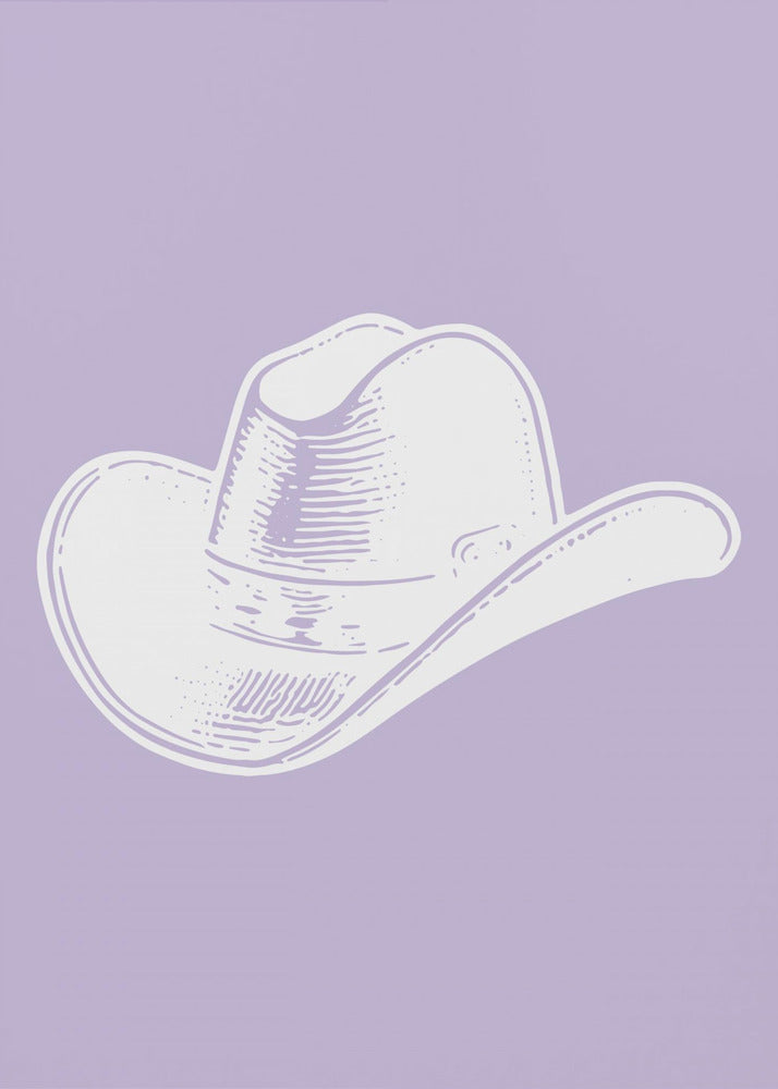 Lila Cowboyhut | Poster