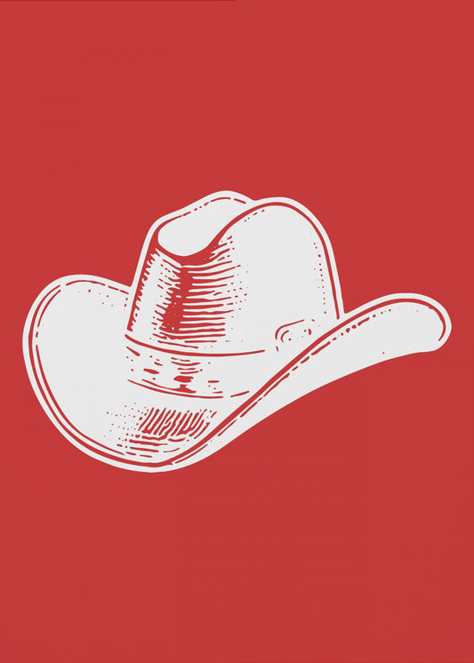 Roter Cowboyhut | Poster